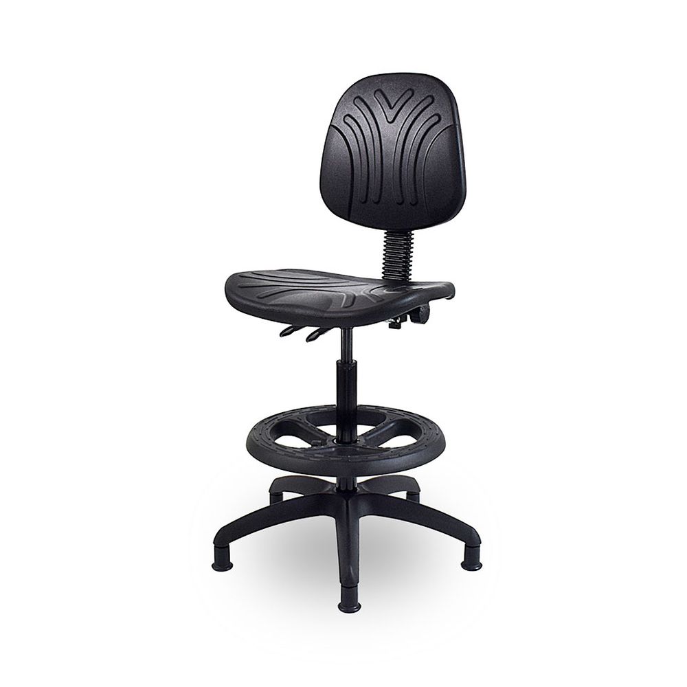 WC9SYC - Works Draughtsman Chair (Black) - Image 7