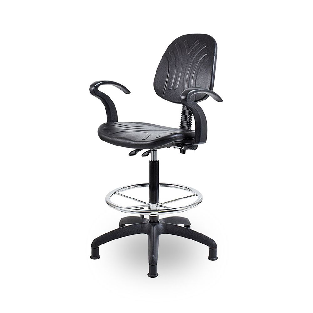 WC9SYC - Works Draughtsman Chair (Black) - Image 4