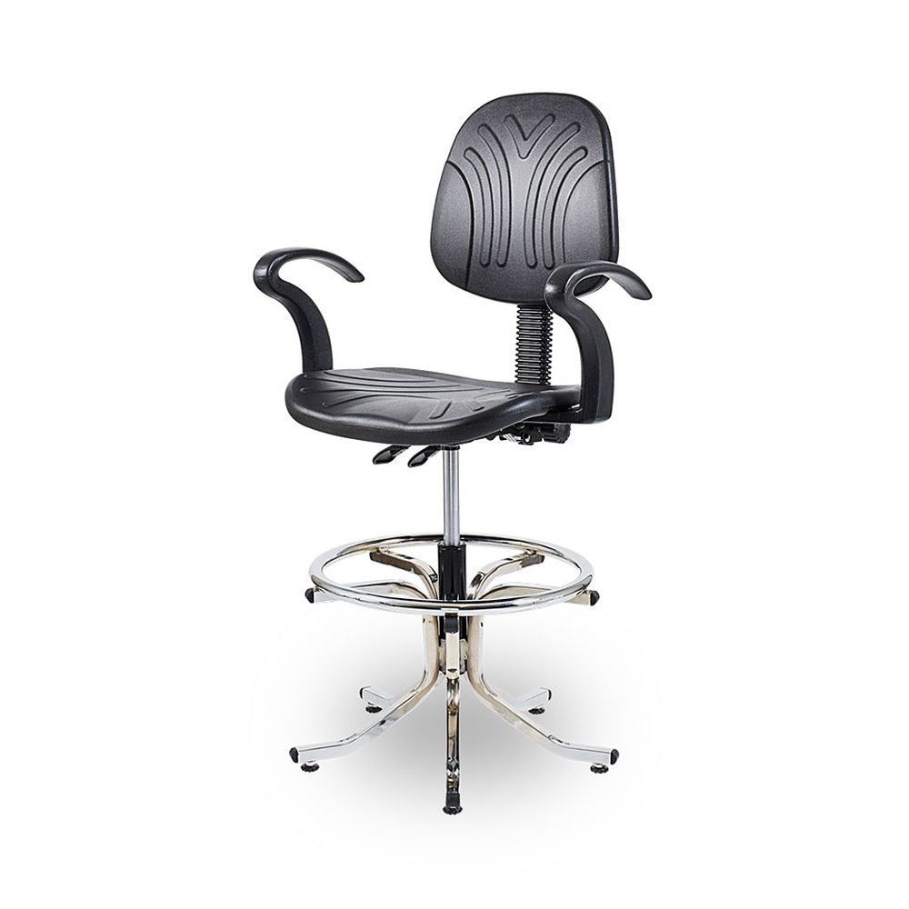 WC9SYC - Works Draughtsman Chair (Black) - Image 2