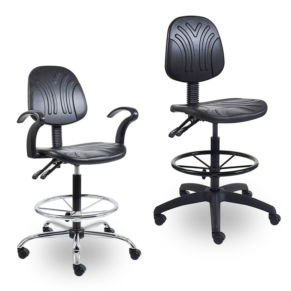 WC9SYC - Works Draughtsman Chair (Black)